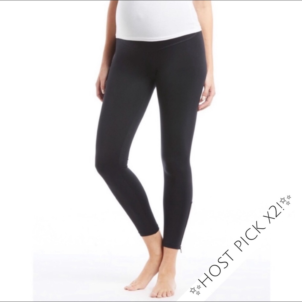 ✨HPx2!✨NWT David Lerner Black Maternity Legging